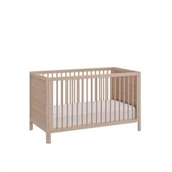Galipette Lits Bébé Lit à Barreaux En Bois Imitation Chêne Clair 70x140 Avec Pans 140 Cm