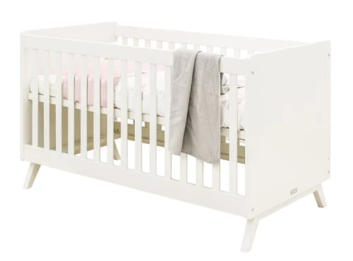 Bopita Lits Bébé Lit Banquette 70x140 Blanc En MDF Et Hêtre 5 Bopita Lits Bébé Lit Banquette 70x140 Blanc En MDF Et Hêtre – Image 3