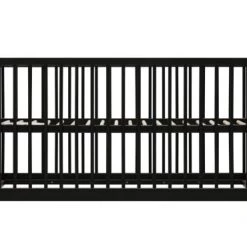 Bopita Lits Bébé Lit Banquette 70x140 Noir Mat En MDF Et Hêtre -Lits bébé Soldes lit banquette 70x140 noir mat en mdf et hetre 4