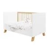 Bopita Lits Bébé Lit Banquette évolutif 70x140 Blanc Naturel