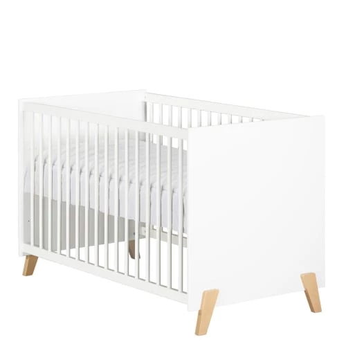 BabyPrice Lits Bébé Lit Bébé 120 X 60 En Bois Blanc 5 BabyPrice Lits Bébé Lit Bébé 120 X 60 En Bois Blanc – Image 3