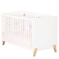 BabyPrice Lits Bébé Lit Bébé 120 X 60 En Bois Blanc
