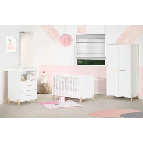 BabyPrice Lits Bébé Lit Bébé 120 X 60 En Bois Blanc 6 BabyPrice Lits Bébé Lit Bébé 120 X 60 En Bois Blanc – Image 4
