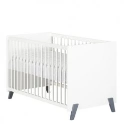 BabyPrice Lits Bébé Lit Bébé 120 X 60 En Bois Blanc -Lits bébé Soldes lit bebe 120 x 60 en bois blanc 6
