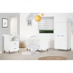 BabyPrice Lits Bébé Lit Bébé 120 X 60 En Bois Blanc -Lits bébé Soldes lit bebe 120 x 60 en bois blanc 7