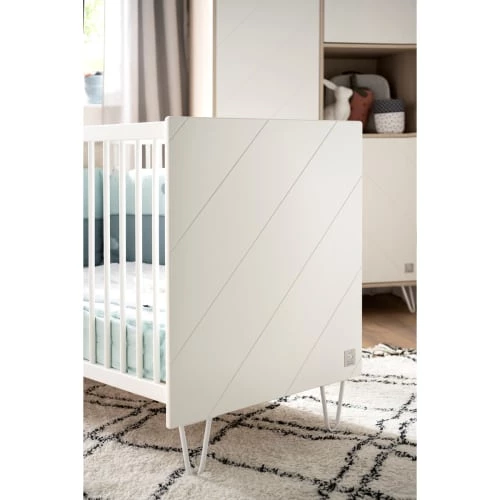 Sauthon Lits Bébé Lit Bebe 120 X 60 En MDF Blanc 5 Sauthon Lits Bébé Lit Bebe 120 X 60 En MDF Blanc – Image 3