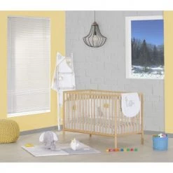 BabyPrice Lits Bébé Lit Bébé 120x60 Bois En Bois Beige Clair -Lits bébé Soldes lit bebe 120x60 bois en bois beige clair 3