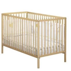 BabyPrice Lits Bébé Lit Bébé 120x60 Bois En Bois Beige Clair -Lits bébé Soldes lit bebe 120x60 bois en bois beige clair 4