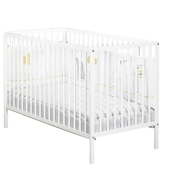BabyPrice Lits Bébé Lit Bébé 120x60 Bois En Bois Blanc 6 BabyPrice Lits Bébé Lit Bébé 120x60 Bois En Bois Blanc – Image 4