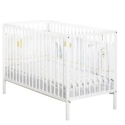 BabyPrice Lits Bébé Lit Bébé 120x60 Bois En Bois Beige Clair -Lits bébé Soldes lit bebe 120x60 bois en bois blanc 4