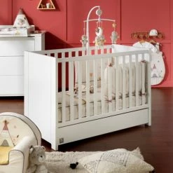 Sauthon Lits Bébé Lit Bébé 120x60 En Bois Blanc 7 Sauthon Lits Bébé Lit Bébé 120x60 En Bois Blanc -Lits bébé Soldes lit bebe 120x60 en bois blanc 7