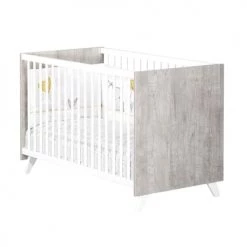 BabyPrice Lits Bébé Lit Bébé 120x60 En Bois Gris Foncé