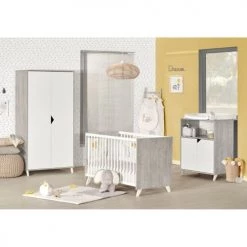 BabyPrice Lits Bébé Lit Bébé 120x60 En Bois Gris Foncé 9 BabyPrice Lits Bébé Lit Bébé 120x60 En Bois Gris Foncé -Lits bébé Soldes lit bebe 120x60 en bois gris fonce 3