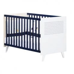 Sauthon Lits Bébé Lit Bébé 120x60 En MDF Bleu Marine