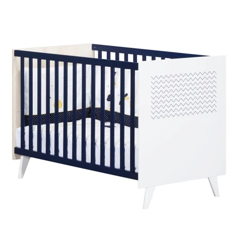 Sauthon Lits Bébé Lit Bébé 120x60 En MDF Bleu Marine 3 Sauthon Lits Bébé Lit Bébé 120x60 En MDF Bleu Marine