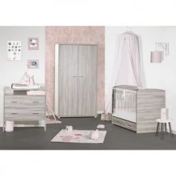 Sauthon Lits Bébé Lit Bebe 120x60 En MDF Gris Foncé -Lits bébé Soldes lit bebe 120x60 en mdf gris fonce 6
