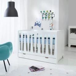 Pinio Lits Bébé Lit Bébé 60x120 Blanc -Lits bébé Soldes lit bebe 60x120 blanc 46