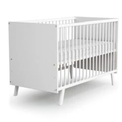 AT4 Lits Bébé Lit Bébé 60x120 Blanc -Lits bébé Soldes lit bebe 60x120 blanc 9