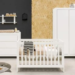 Bopita Lits Bébé Lit Bébé 60x120 Blanc -Lits bébé Soldes lit bebe 60x120 blanc 91