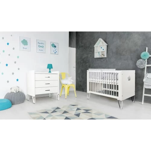 Little Sky By Klups Lits Bébé Lit Bébé 60x120 Blanc 6 Little Sky By Klups Lits Bébé Lit Bébé 60x120 Blanc – Image 4