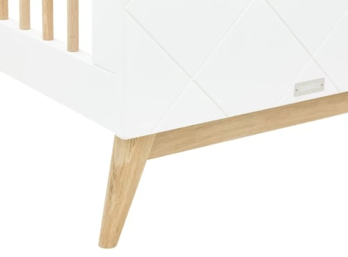 Bopita Lits Bébé Lit Bébé 60x120 Blanc Chêne 8 Bopita Lits Bébé Lit Bébé 60x120 Blanc Chêne – Image 6