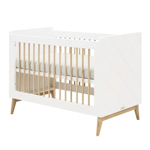 Bopita Lits Bébé Lit Bébé 60x120 Blanc Chêne 3 Bopita Lits Bébé Lit Bébé 60x120 Blanc Chêne