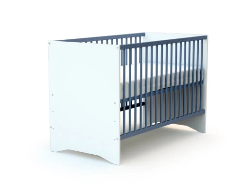 AT4 Lits Bébé Lit Bébé 60x120 Blanc Et Bleu 4 AT4 Lits Bébé Lit Bébé 60x120 Blanc Et Bleu – Image 2