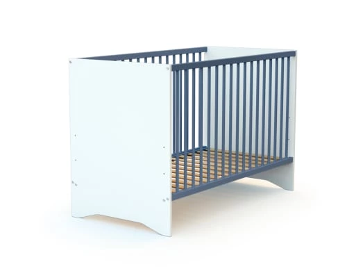 AT4 Lits Bébé Lit Bébé 60x120 Blanc Et Bleu 7 AT4 Lits Bébé Lit Bébé 60x120 Blanc Et Bleu – Image 5