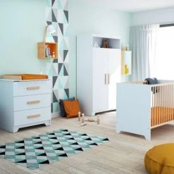 AT4 Lits Bébé Lit Bébé 60x120 Blanc Et Hêtre Verni 8 AT4 Lits Bébé Lit Bébé 60x120 Blanc Et Hêtre Verni -Lits bébé Soldes lit bebe 60x120 blanc et hetre verni 2