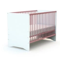 AT4 Lits Bébé Lit Bébé 60x120 Blanc Et Rose 10 AT4 Lits Bébé Lit Bébé 60x120 Blanc Et Rose -Lits bébé Soldes lit bebe 60x120 blanc et rose 3