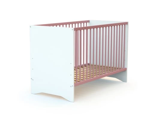 AT4 Lits Bébé Lit Bébé 60x120 Blanc Et Rose 7 AT4 Lits Bébé Lit Bébé 60x120 Blanc Et Rose – Image 5
