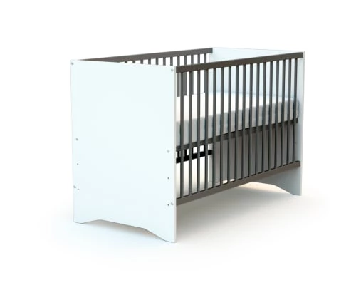 AT4 Lits Bébé Lit Bébé 60x120 Blanc Et Taupe 4 AT4 Lits Bébé Lit Bébé 60x120 Blanc Et Taupe – Image 2