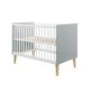 Bopita Lits Bébé Lit Bébé 60x120 Blanc Gris -Lits bébé Soldes lit bebe 60x120 blanc gris