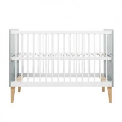 Bopita Lits Bébé Lit Bébé 60x120 Blanc Gris -Lits bébé Soldes lit bebe 60x120 blanc gris 3