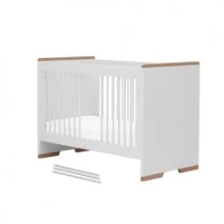 Pinio Lits Bébé Lit Bébé 60x120 Blanc Naturel