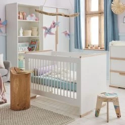Pinio Lits Bébé Lit Bébé 60x120 Blanc Naturel 8 Pinio Lits Bébé Lit Bébé 60x120 Blanc Naturel -Lits bébé Soldes lit bebe 60x120 blanc naturel 5