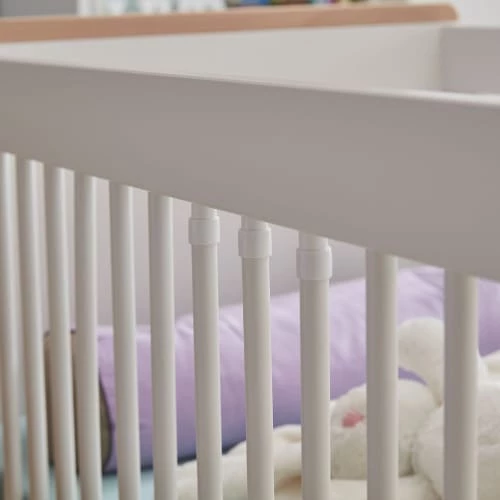 Pinio Lits Bébé Lit Bébé 60x120 Blanc Naturel 6 Pinio Lits Bébé Lit Bébé 60x120 Blanc Naturel – Image 4