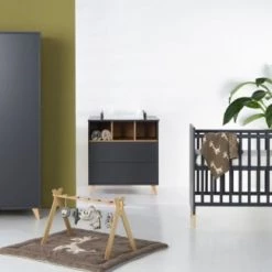 Quax Lits Bébé Lit Bébé 60x120 Bois Argile -Lits bébé Soldes lit bebe 60x120 bois argile 5