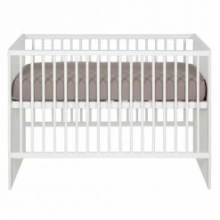 ID Kids Lits Bébé Lit Bébé 60x120 Cm Bois Massif Blanc -Lits bébé Soldes lit bebe 60x120 cm bois massif blanc 3