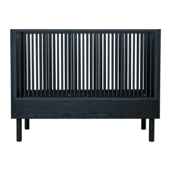 Lignea Kids Lits Bébé Lit Bébé 60x120 Cm Bois Noir 7 Lignea Kids Lits Bébé Lit Bébé 60x120 Cm Bois Noir – Image 5