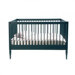 Lignea Kids Lits Bébé Lit Bébé 60x120 Cm évolutif Bois Massif Vert Profond
