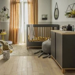 Vox Lits Bébé Lit Bébé 60x120 Gris -Lits bébé Soldes lit bebe 60x120 gris 8