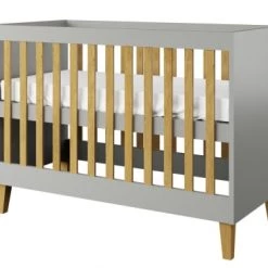 Nateo Concept Lits Bébé Lit Bébé 60x120 Gris Et Chêne