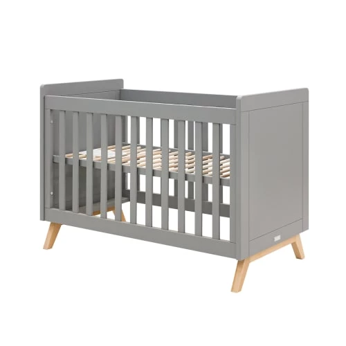 Bopita Lits Bébé Lit Bébé 60x120 Gris Naturel Naturel 4 Bopita Lits Bébé Lit Bébé 60x120 Gris Naturel Naturel – Image 2