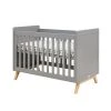 Bopita Lits Bébé Lit Bébé 60x120 Gris Naturel Naturel -Lits bébé Soldes lit bebe 60x120 gris naturel naturel