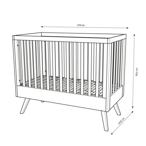 Vox Lits Bébé Lit Bébé 60x120 Naturel 5 Vox Lits Bébé Lit Bébé 60x120 Naturel – Image 3