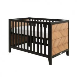 Bopita Lits Bébé Lit Bébé 60x120 Noir Naturel Naturel -Lits bébé Soldes lit bebe 60x120 noir naturel naturel 1