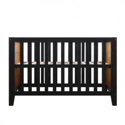 Bopita Lits Bébé Lit Bébé 60x120 Noir Naturel Naturel -Lits bébé Soldes lit bebe 60x120 noir naturel naturel 3