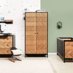 Bopita Lits Bébé Lit Bébé 60x120 Noir Naturel Naturel -Lits bébé Soldes lit bebe 60x120 noir naturel naturel 5