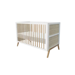 Théo Lits Bébé Lit Bébé 70x140 Cm Bois Et Rotin Neige 7 Théo Lits Bébé Lit Bébé 70x140 Cm Bois Et Rotin Neige -Lits bébé Soldes lit bebe 70x140 cm bois et rotin neige 2